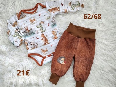 Megasüsses Handmade Set für die kleinen Jungs, 2-teilig, Gr. 62/68, Neu!