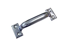 QCAA Garage Door Pull Handle, 8", Steel, Zinc Plated, 1 Pack, Made in Taiwan