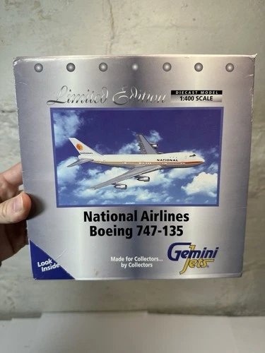 GEMINI JETS GJNAL012 1:400 DIECAST AIRLINER NATIONAL AIRLINES BOEING 747-135 LMT