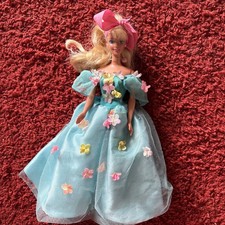 Vintage 90s Songbird Barbie Doll Blue Flower ...