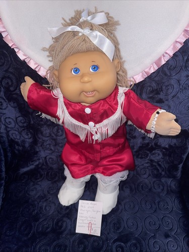 CPK 2004 PA-1 Girl, blue eyes, Tan yarn hair, handmade cowgirl suit, EUC, CLEAN