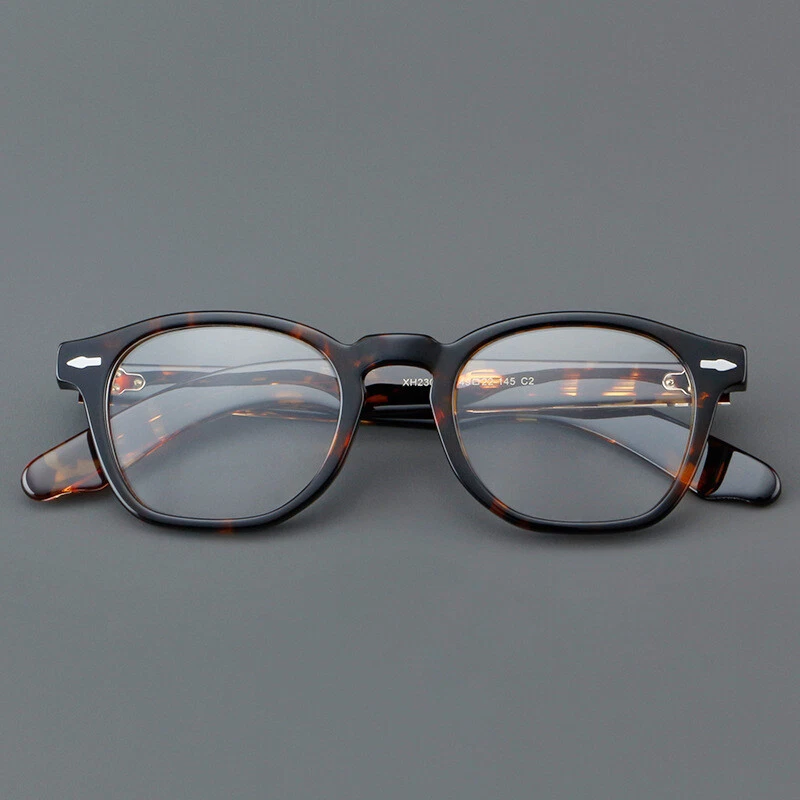 Retro Square Acetate Thick Eyeglasses Hand Made Glasses Frames Men Women Vintage