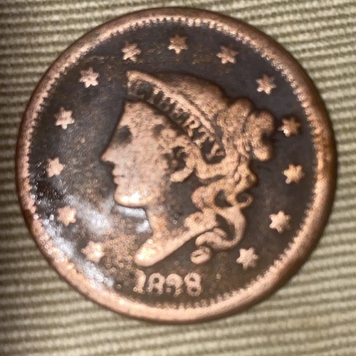 1838 UNITED STATES OF AMERICA LARGE ONE CENT COIN - Bild 4 von 8