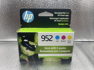 HP 952 Black & Color Ink Cartridge Set X4E07AN F6U15AN N9K27AN Sealed Retail Box