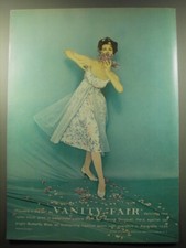 1959 Vanity Fair Gown Ad - photo by Richard Avedon - Flowers in the Air