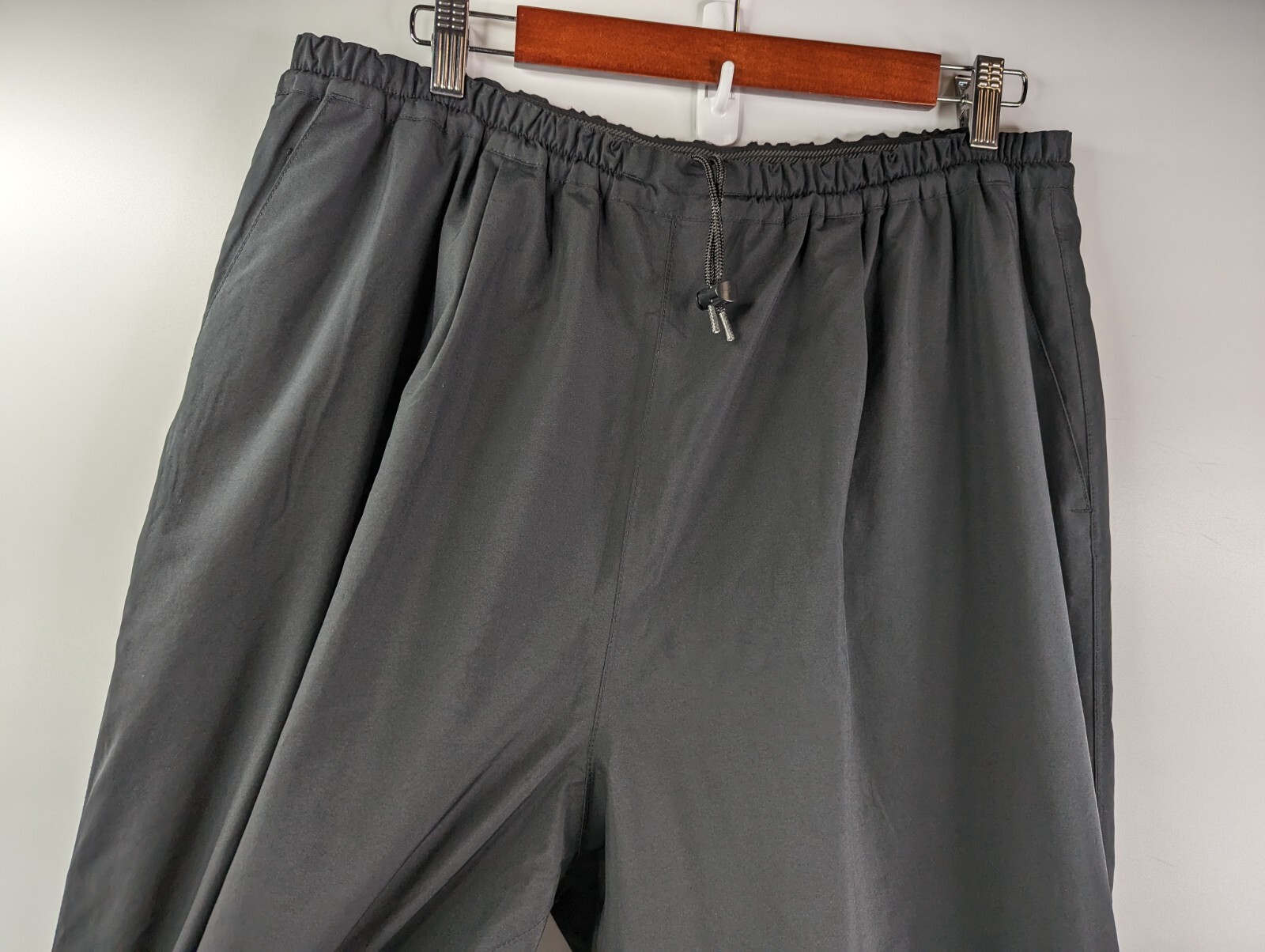 FJ Dryjoys FOOTJOY Black Golf Pants Rain Zip Snaps Waterproof Men’s XL