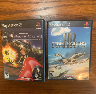 LOT OF 2 Games Rebel Raiders Operation Nighthawk And Power Drome PS2