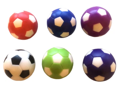 6 Kicker Bälle Top Farben Mix Tischfussball 36 mm Standartgröße Kicker Ball