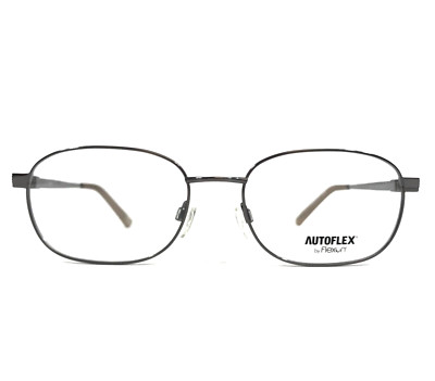Autoflex by Flexon Eyeglasses Frames LONG RUN 033 Gunmetal Gray Oval 55-18-145