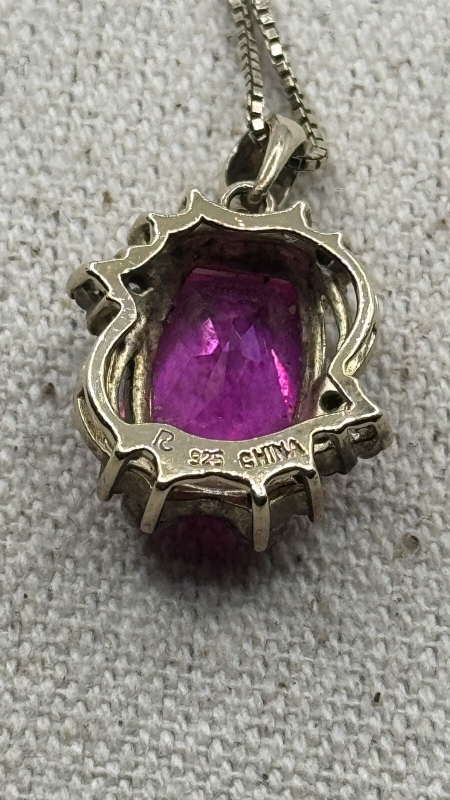 Lab Created Ruby/CZ Crystals Sterling Silver 925 … - image 5