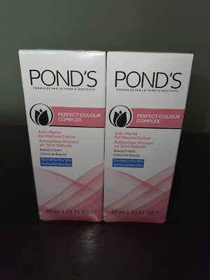 (2) Pond's Colour Complex Beauty Cream, Anti-Aging & Lightening, 1.35 Fl oz