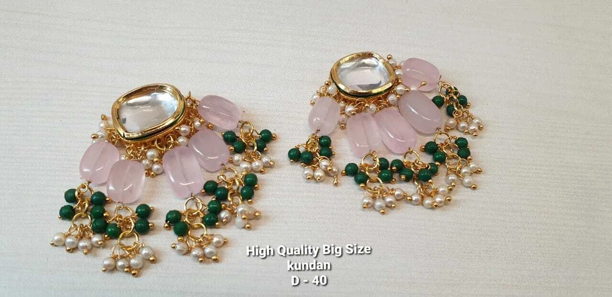 Kundan earrings best sale ebay