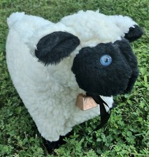 SWEET Jake & Amos 14" Plush White/Black Sheep w/Bell - USA Made