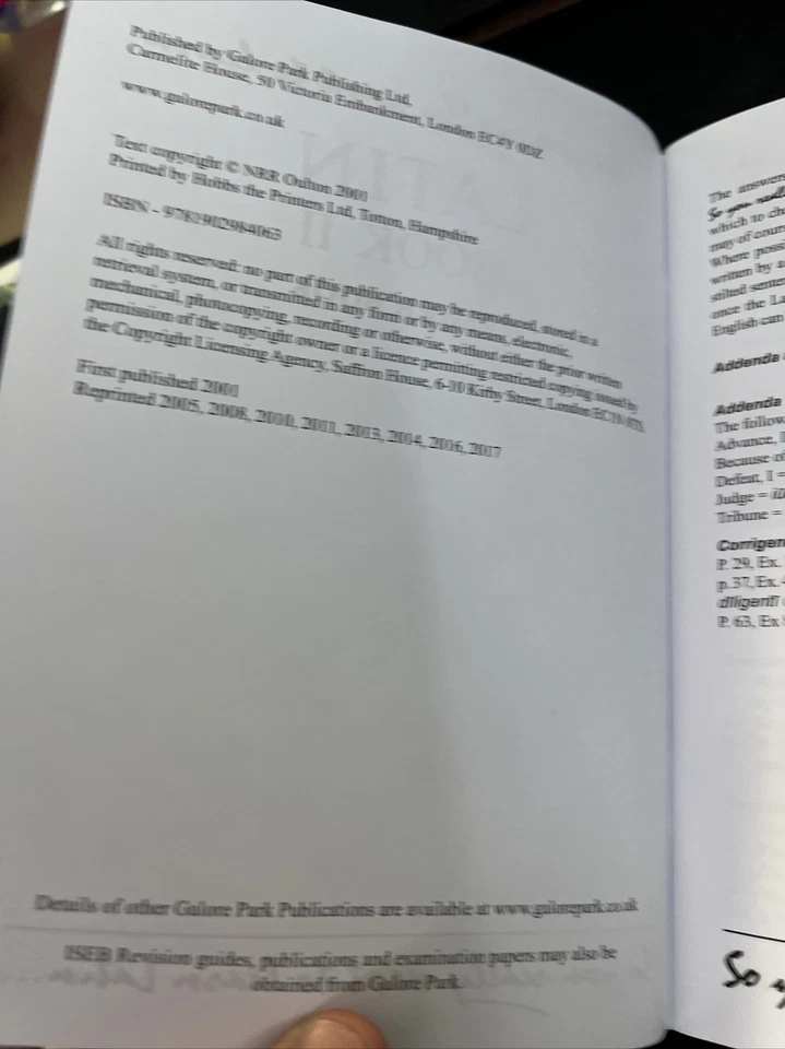 So You Really Want to Learn Latin Book II Answer B... by N.R.R. Oulton PB A2 - Image 4 of 4