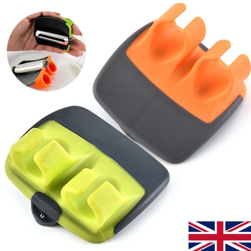 2x Finger Peeler Palm Hand for Vegetables Potatoes Fruit Kitchen Rubber Grips - Picture 7 of 8