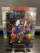2021-22 Panini Select Keon Johnson Concourse Rookie Silver RC #40 Clippers