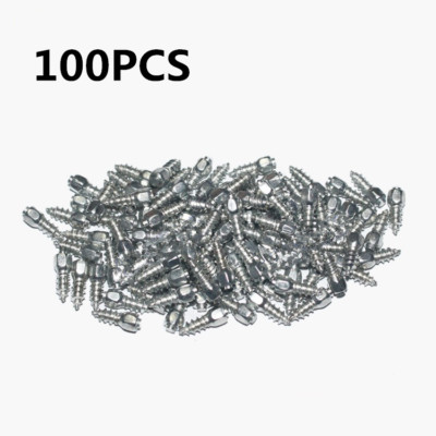 Car SUV Screw In Tire Stud Spikes Wheel Studs 100 X 15mm Steel Body With Carbide