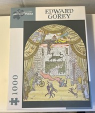 Edward Gorey 1000 Piece ArtPiece Jigsaw Puzzle Pomegranate Theater Play Stage H