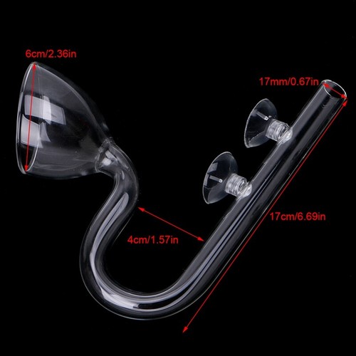 Glas Lilie Pfeife Aquarium bepflanzt Aquascaping Zu-/Abfluss Set - Bild 12 von 24