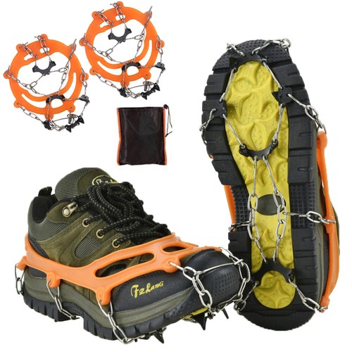 8 Teeth Ice Snow AntiSlip Grippers For Boots Shoes Grips Spikes