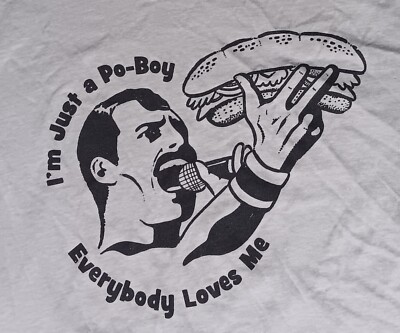 Queen Bohemian Rhapsody Poor Boy t-shirt funny Freddie Mercury sandwich