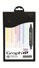 Graph It Marker Pen Set - 12 Colour Box - Soft Colours