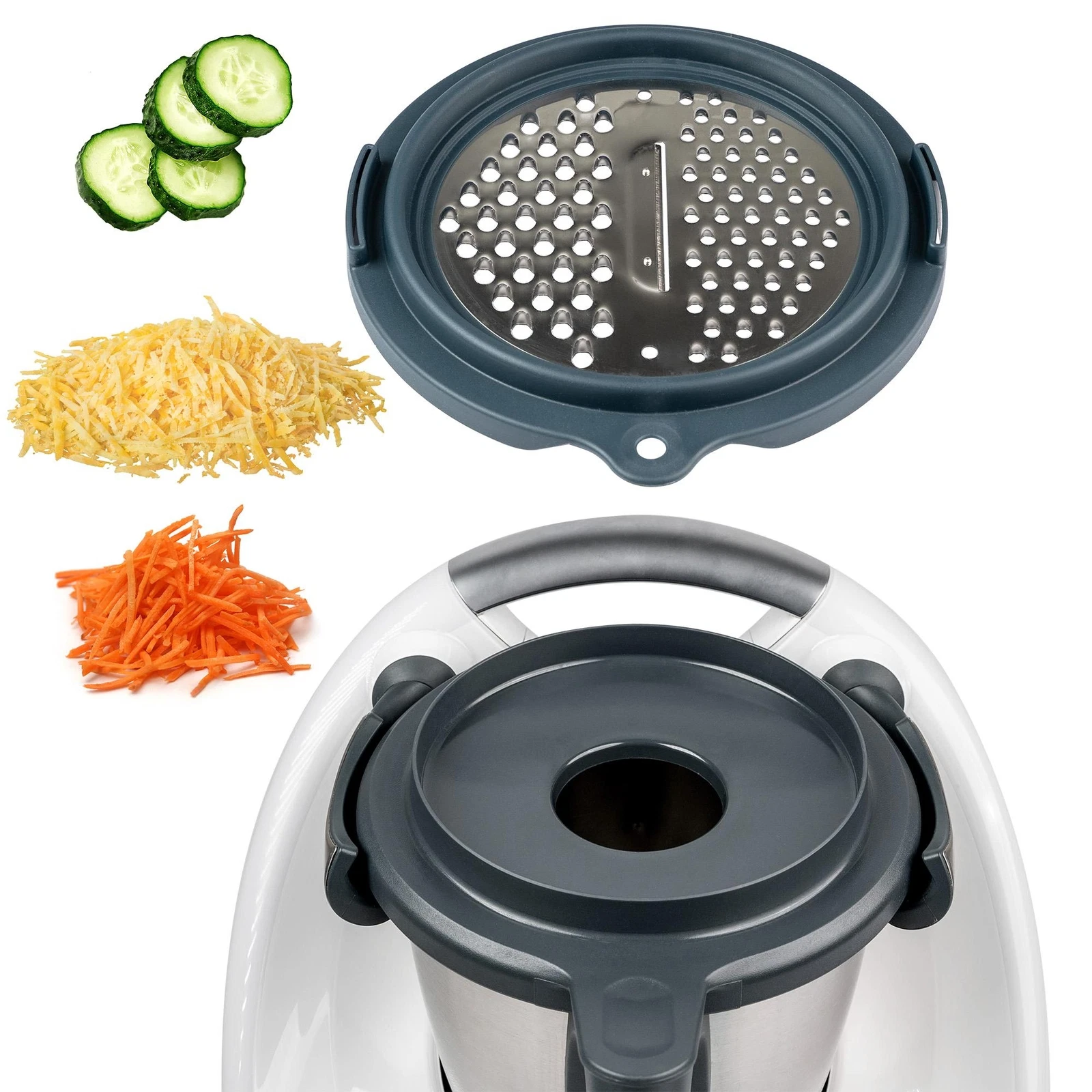 mixcover vegetable, fruit and cheese grater for the Thermomix TM6 and TM5, Thermomix accessories
Ope