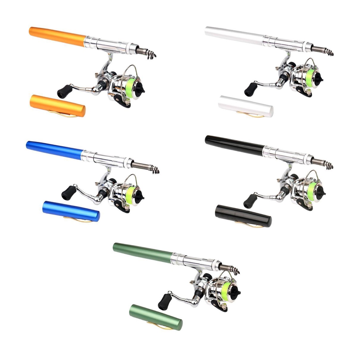 Mini Fishing Rod and Reel Combo Compact for River Saltwater Freshwater Sea