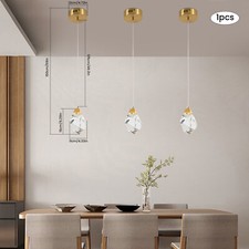 1x Modern Crystal Pendant Lamp Kitchen Island Ceiling Fixture Hanging Light LED