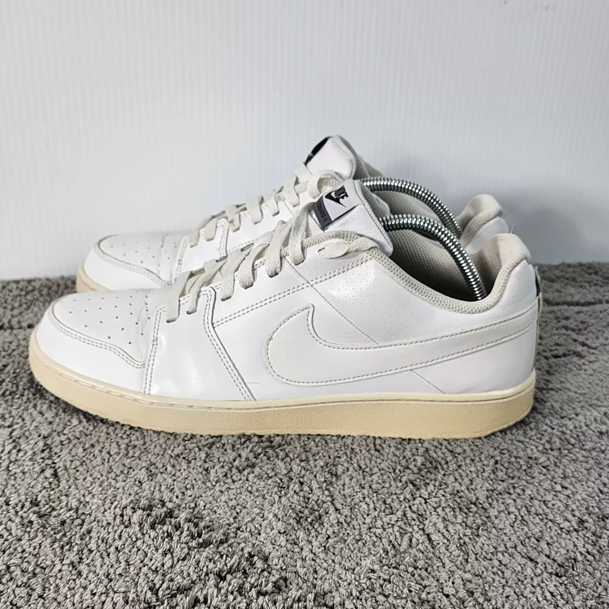 NIKE II Men&#039;s 11.5 White Leather Athletic Sneakers | eBay