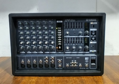 Yamaha EMX66M 6-Channel PA Head Phantom Power Powered Amplifier PARTIALLY TESTED