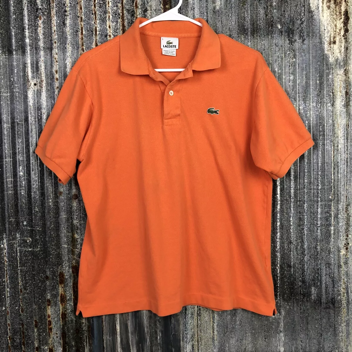 Lacoste Polo Shirt France Orange Pullover eBay Alligator 5 Tennis Mens Large | Adult