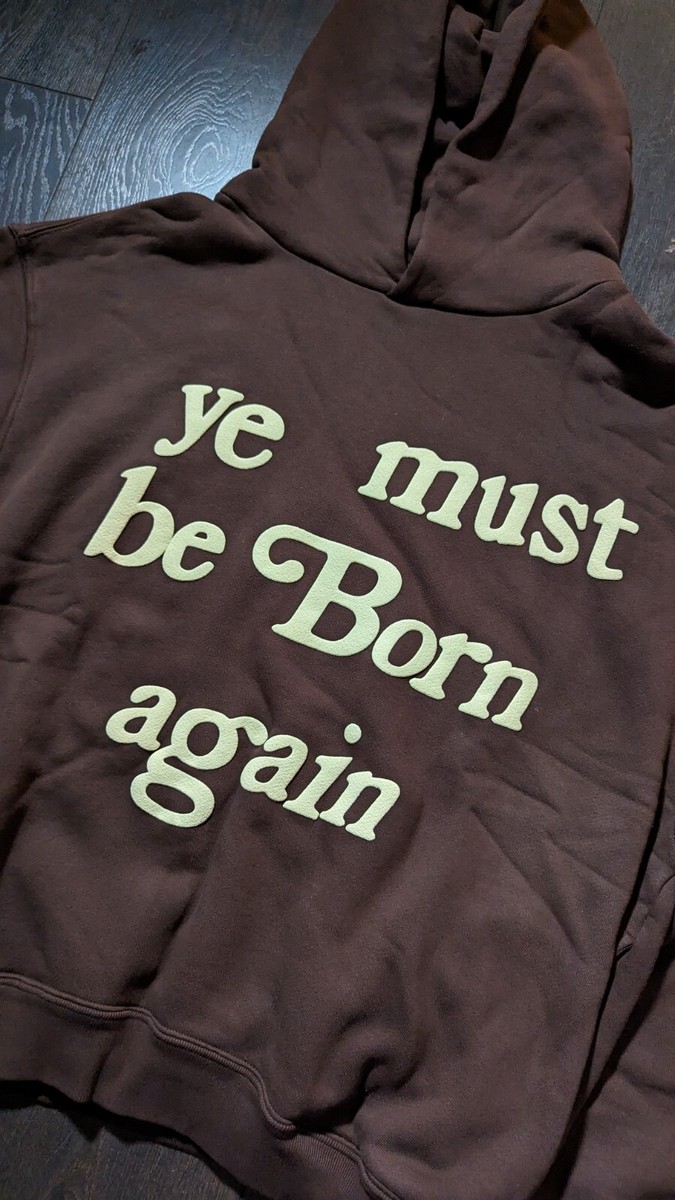 CPFM Cactus Plant Flea Market Ye Must Be Born Again Brown Hoodie Medium