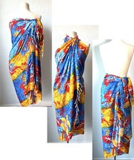 Hawaii Pareo Sarong Womens One Size Hibiscus Hawaiian Beach Pool Luau Wrap Dress