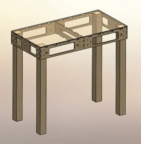 Modellbahn Unterbau Modulbauweise Spanten Rastermass 450 mm - Bild 4 von 4