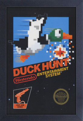 NINTENDO DUCK HUNT VIDEO GAME 13x19 FRAMED GELCOAT POSTER CLASSIC