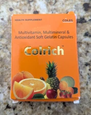 Colrich Multivitamin Multimineral Antioxidant Soft Gelatin Capsules 10 count