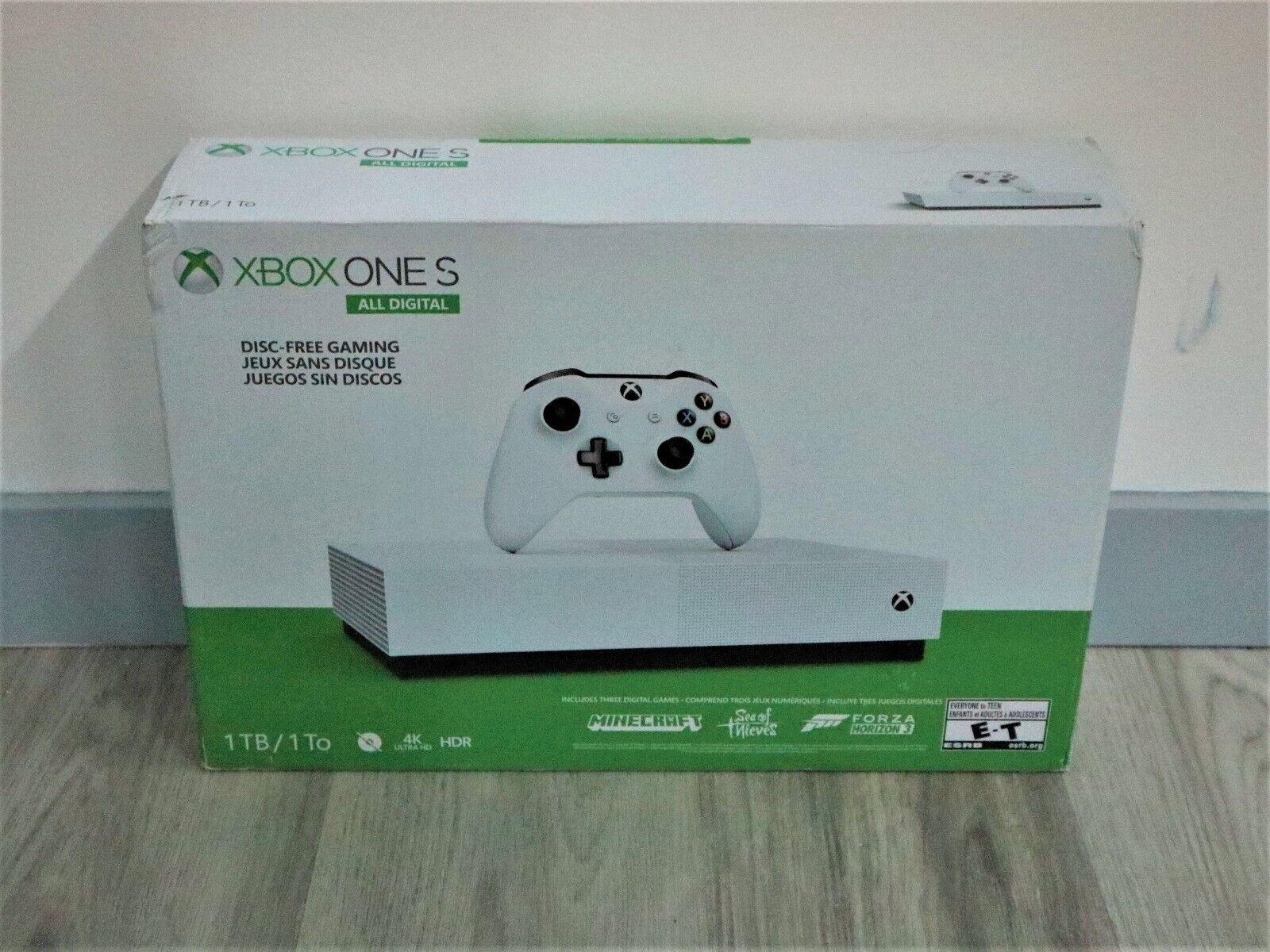 Microsoft Xbox One S 1TB All Digital Edition 3 Game Bundle (Disc