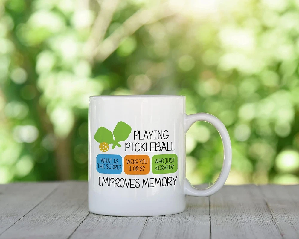 Pickleball Improves Memory Mug | Pickleball Accessories | Gift for Grandma | Gif