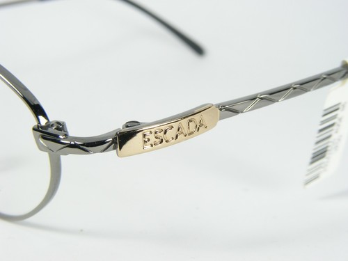 ESCADA E0144 E58 GUNMETAL /GOLD EYEGLASSES GLASSES FRAME 49-18-135mm France - Picture 5 of 10