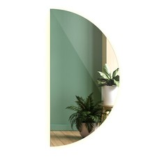 Mirror With LED Lighting Light Mirror Bathroom Mirror Half Round 70cm