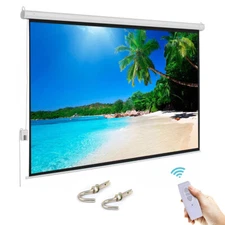 100" 4:3 Remote Control Automatic Electric Motorized Projector Projection Screen