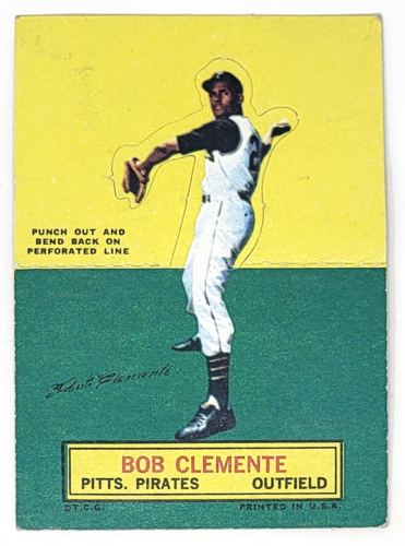 1964 Topps Stand Up Roberto Clemente Piratas de Pittsburgh - Ex - Imagen 1 de 2