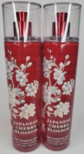 BATH  BODY WORKS LOT OF 2 JAPANESE CHERRY BLOSSOM FINE FRAGRANCE MIST 8 FL OZ