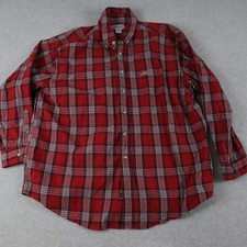 Carhartt Shirt Mens XL Outdoor Casual Pocket Button Down Red Plaid Long Sleeve
