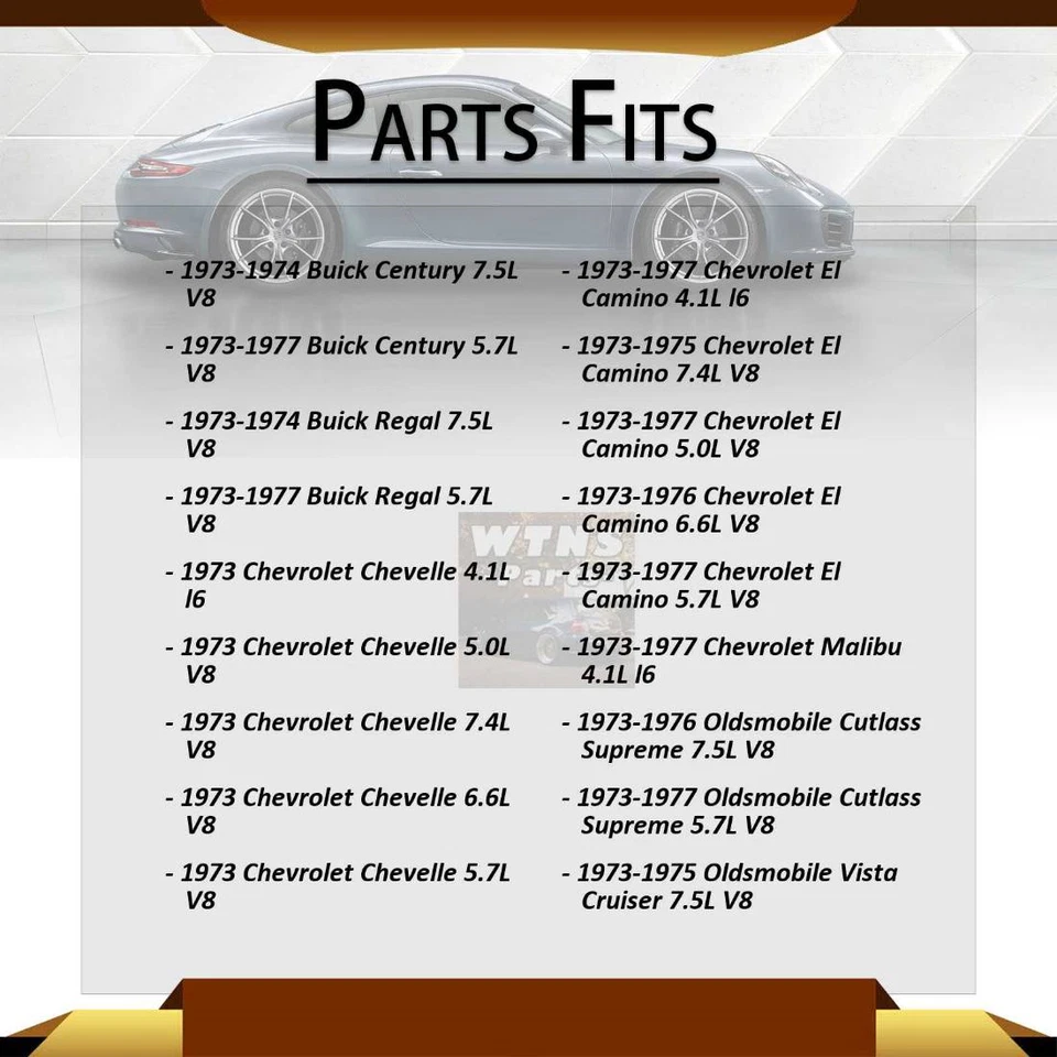 Eje trasero 2 piezas para Pontiac LeMans 1977 3,8 L 1977 Pontiac LeMans 4,9 L Foto 2 de 4
