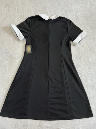 NWT Spirit Halloween Womens Size XL Collared Dress Wednesday Costume Cosplay - Picture 8 of 12