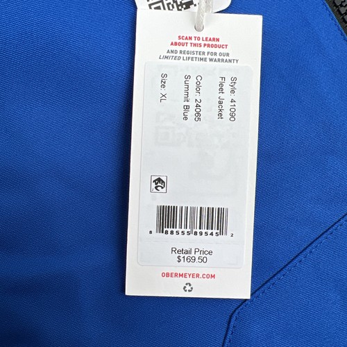 Obermeyer Ski Fleet Jacket Teen Boys Size XL 18 Blue Waterproof Breathable - Picture 5 of 15