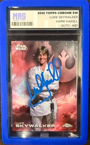 Mark Hamill as Luke Skywalker #AU-MH Star Wars 2024 Topps Chrome Autograph card
