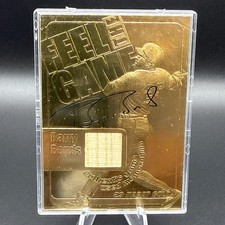 2002 23kt Feel The Game #1 Barry Bonds Game Used Bat #/2002